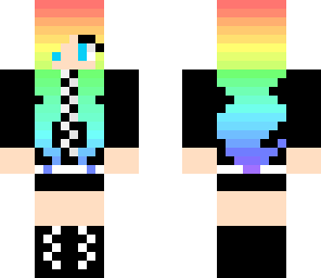 rainbow haired girl