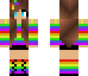 cute rainbow girl