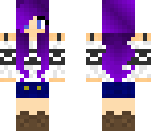 purple hair girl edit