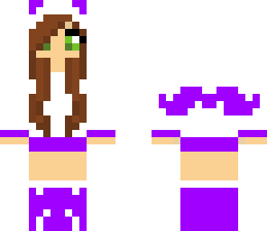 purple mustash girl