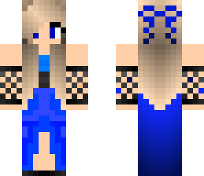 edited blue girl with ribbon