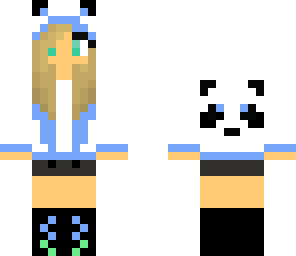 sky blue panda girl