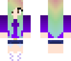 purple rainbow shirt gurl