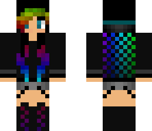 cool rainbow girl