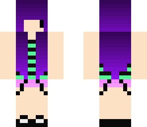 summer skin purple hair
