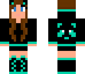 black aqua panda