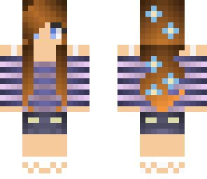 floral blue-purple girl