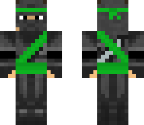 black and green ninja