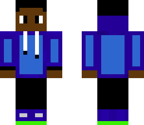 blue hoddie