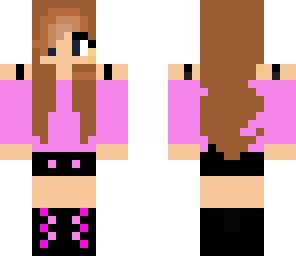punk girl in pink