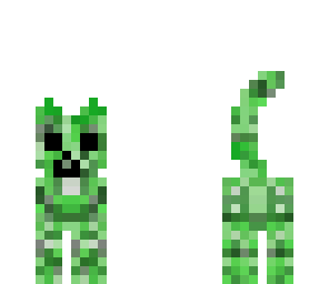green cat