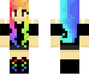 rainbow cat girl