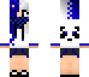 blue panda girl