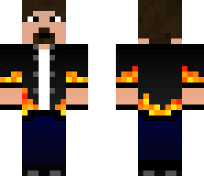 hd flaming biker suit