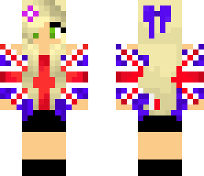 british flag girl