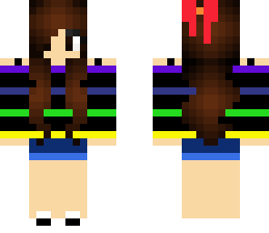 rainbow clothes girl