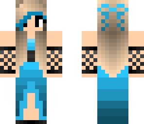 cyan prom dress