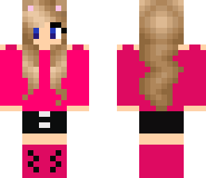 pink n black bear