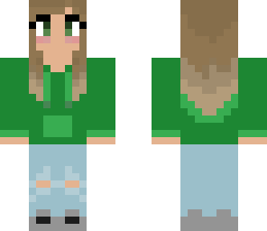 green hoodie