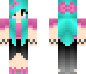 aqua haired girl
