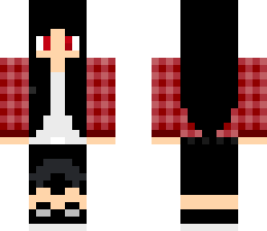 red plaid shirt girl
