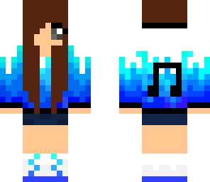 fixed blue brunette girl