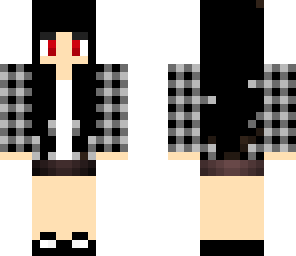 checkered shirt girl