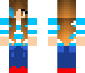 blue tomboy girl