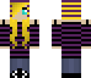 simple purple and black girl