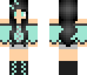 blue aqua emo goth hot girl cute sweet