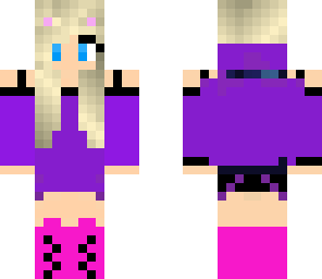 purple cute girl