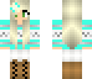 blue winter girl