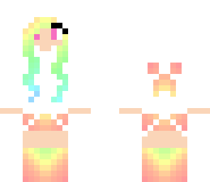rainbow creeper girl