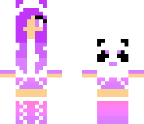 cute purple panda