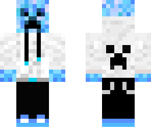 edited blue creeper skin