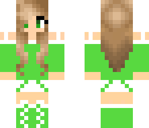 cute green girl