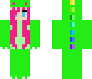green dino girl
