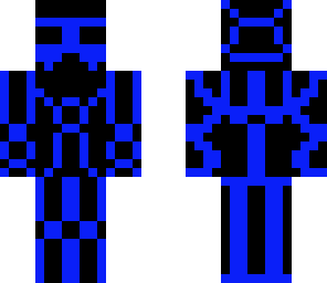 neon man with a back