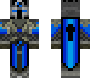 blue knight with eyes