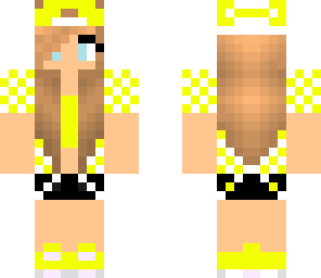 checkered yellow cute girl