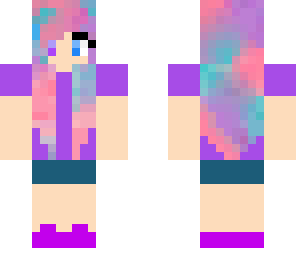 pastel cute cotton candy girl
