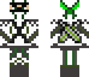 white and green ninja