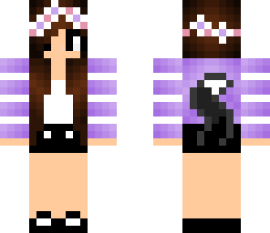 pretty flower girl-purple