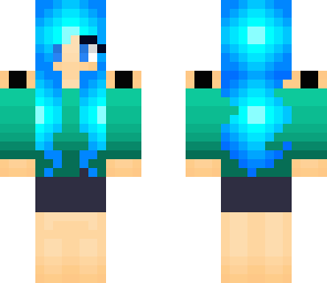 cute blue girl