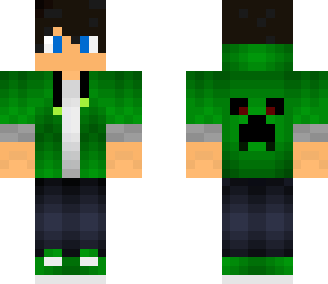 green creeper hoodie boy
