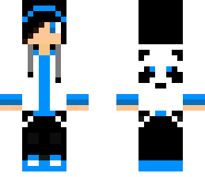 awesome cute blue panda boy