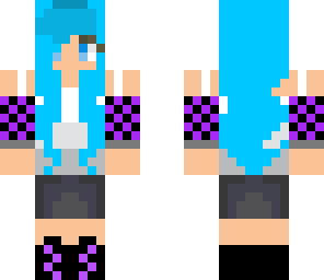 blue headphones girl