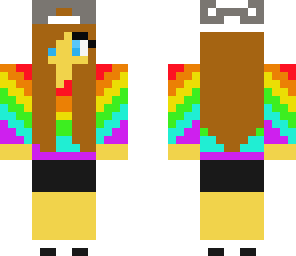 rainbow brunette