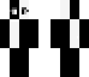 skin glitch black and white