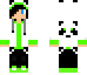green panda boy skin